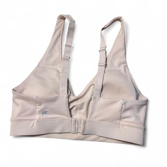 Fabletics light pink sports bra Medium adjustable EUC support sporty athletic - Picture 2 of 2